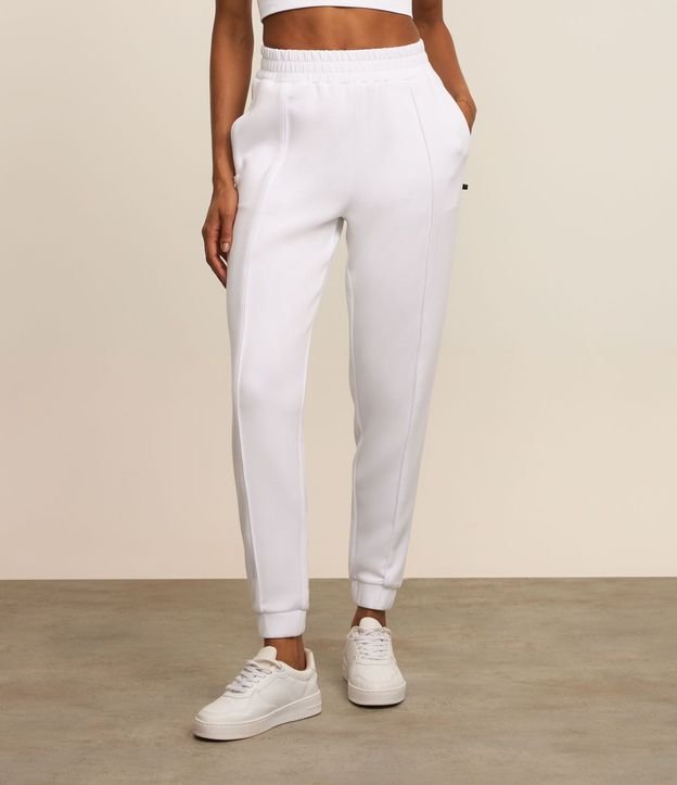 Pantalón Jogger en Microfibra Pesada con Frisos 2