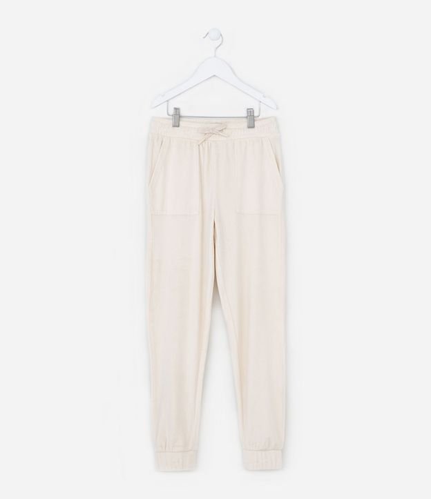 Pantalón Jogger Infantil en Plush con Bolsillo Funcional - Talle 5 a 14 años