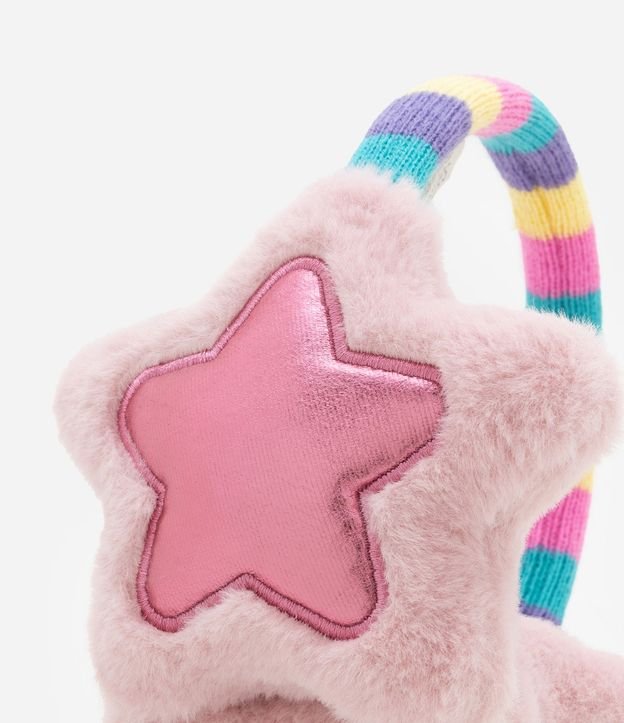 Orejeras con Bordado de Estrella y Detalle Metalizado - Talle único 3
