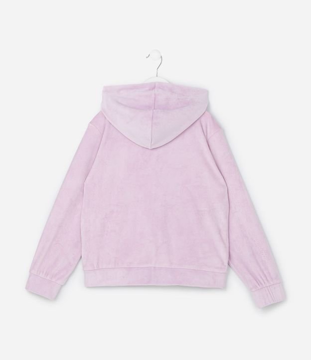 Campera Regular Infantil en Plush con Capucha y Bolsillo Canguro - Talle 5 a 14 años 2