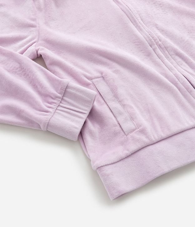 Campera Regular Infantil en Plush con Capucha y Bolsillo Canguro - Talle 5 a 14 años 7