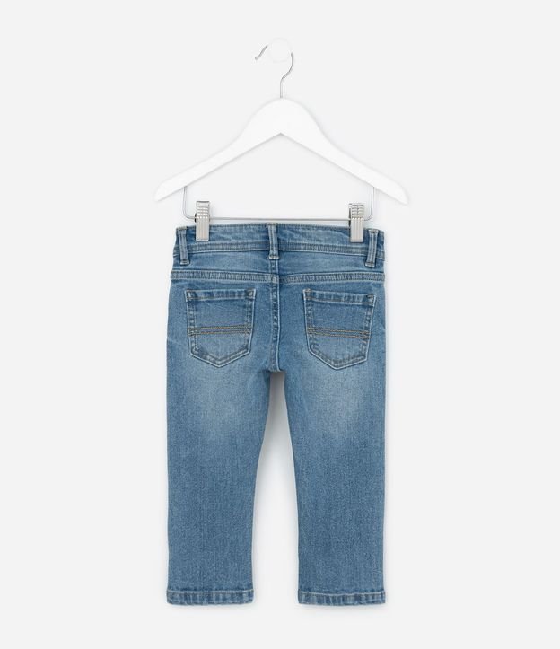 Pantalón Recto Infantil en Jeans Básica - Talle 1 a 5 años 3