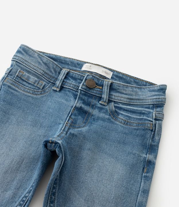 Pantalón Recto Infantil en Jeans Básica - Talle 1 a 5 años 5