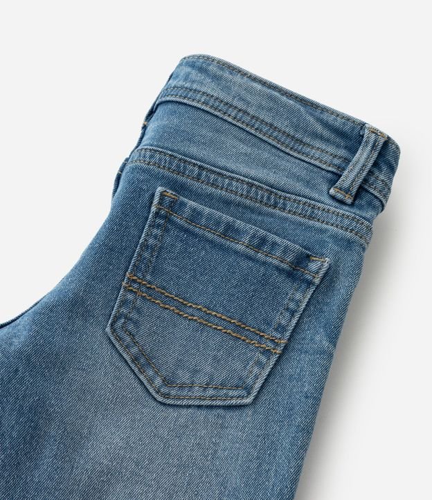 Pantalón Recto Infantil en Jeans Básica - Talle 1 a 5 años 6