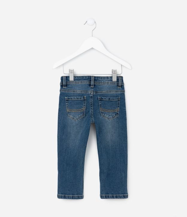 Pantalón Recto Infantil en Jeans Básica - Talle 1 a 5 años 3