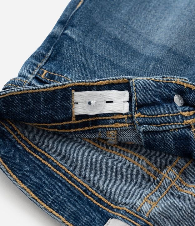 Pantalón Recto Infantil en Jeans Básica - Talle 1 a 5 años 4