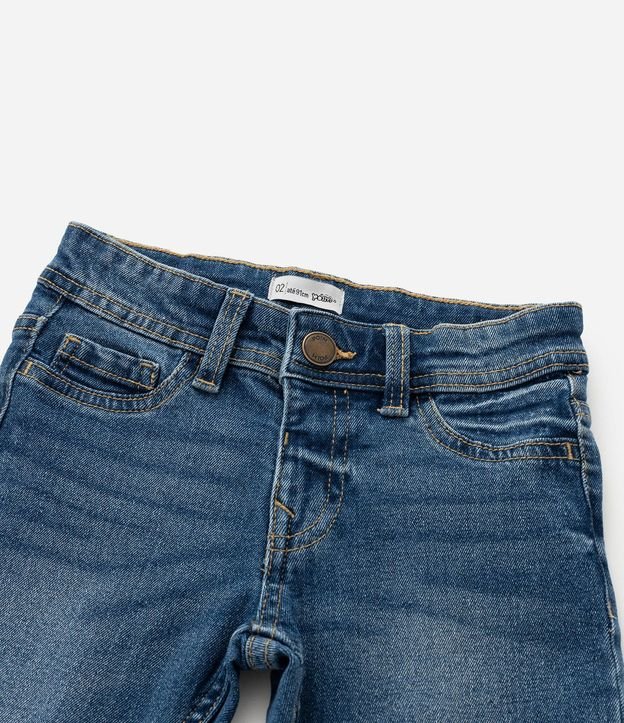 Pantalón Recto Infantil en Jeans Básica - Talle 1 a 5 años 5