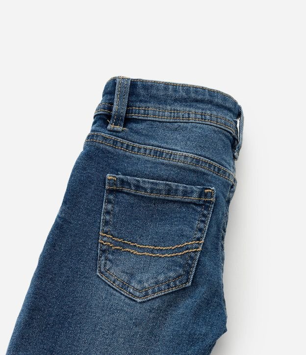 Pantalón Recto Infantil en Jeans Básica - Talle 1 a 5 años 6