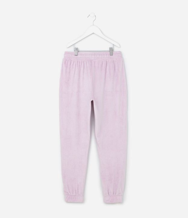 Pantalón Jogger Infantil en Plush con Purpurina - Talle 5 a 14 años 2