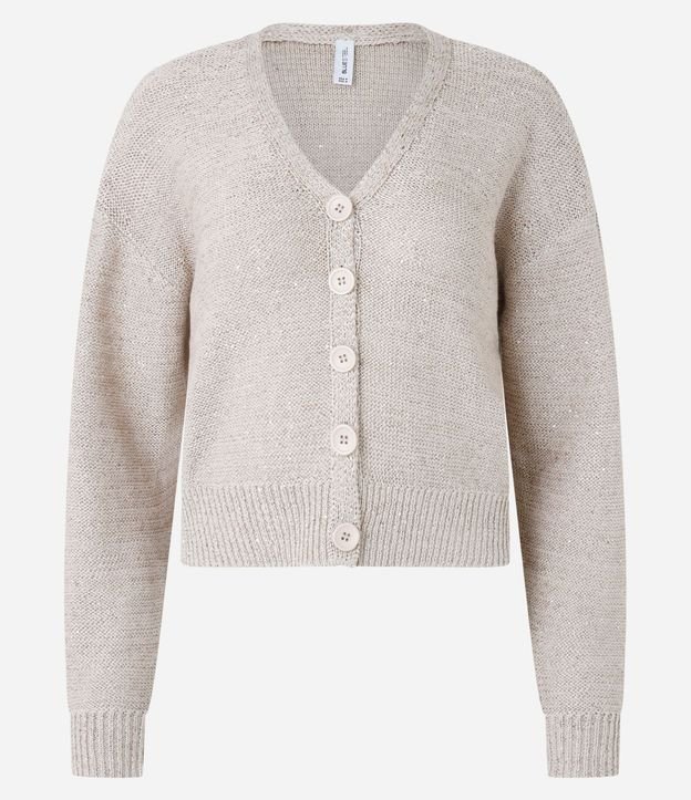 Cardigan en Punto con Lentejuelas