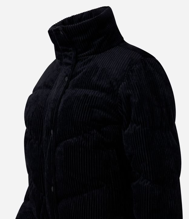 Jaqueat Puffer en Terciopelo Cotelê con Cuello Alto 6