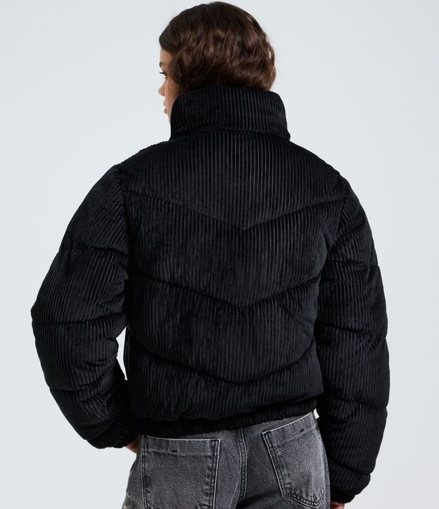 Jaqueat Puffer en Terciopelo Cotelê con Cuello Alto 5