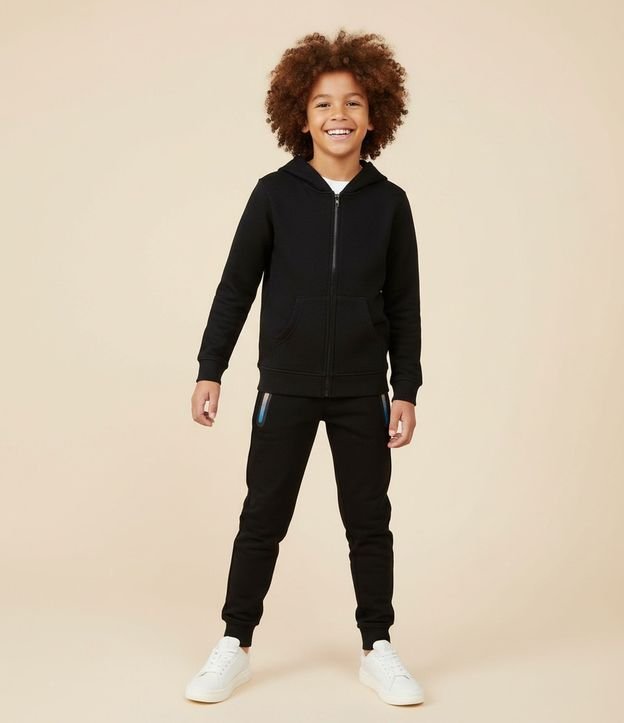 Pantalón Infantil en Tech Fleece con Bolsillo y Cremallera - Talle 5 a 14 años