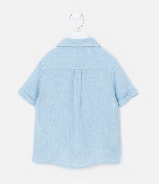 Camisa Infantil en Viscolino con Pequeño Bolsillo - Talle 1 a 4 años 4