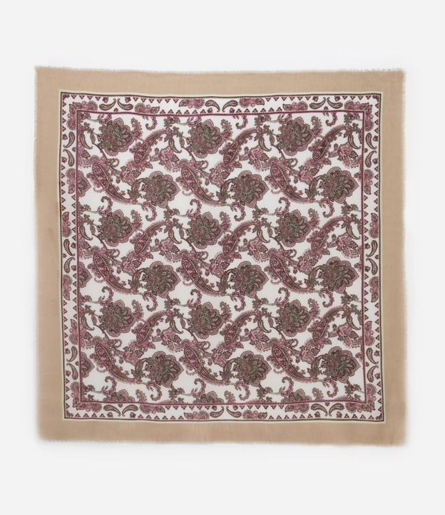 Pañuelo Franela con Estampa Arabescos