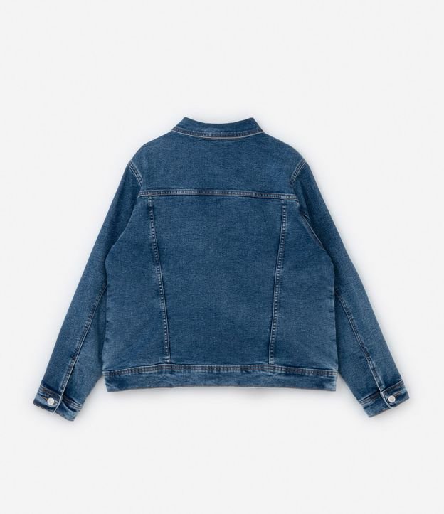 Campera Básica en Jeans Desteñido Curve & Plus Size 6