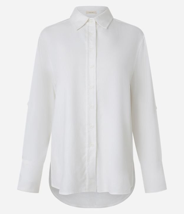 Camisa Básica en Viscolino con Abotonado 8