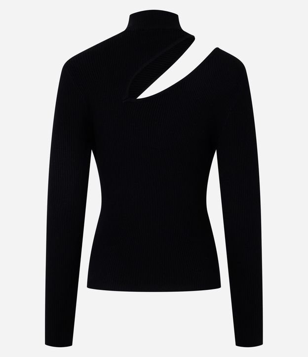 Blusa Acanalada en Punto con Cutout en el Hombro 6
