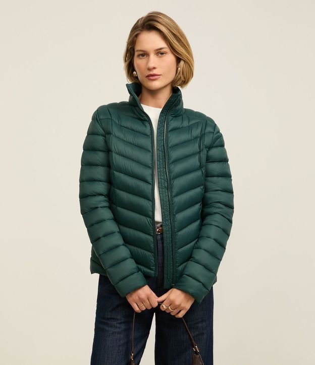 Campera Puffer Ultraligera en Poliamida con Bolsita