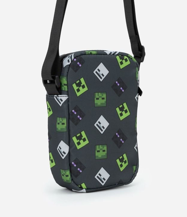 Cartera Transversal Infantil con Bolsillo y Estampa Minecraft - Talle único 3