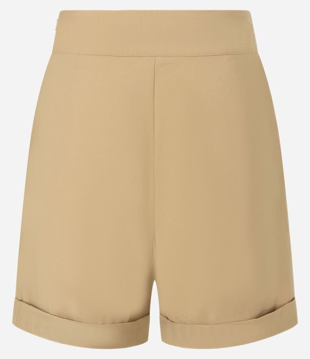Bermuda en Viscosa Twill con Ruedo Plegado 6