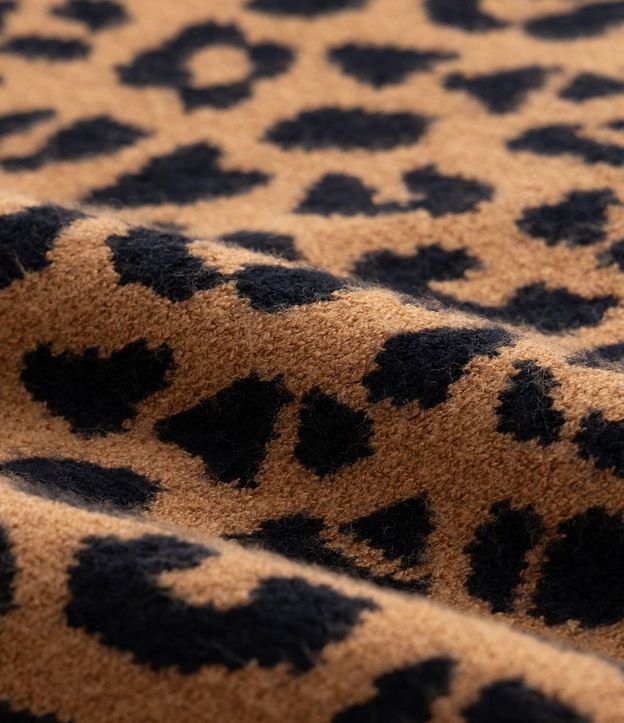 Cardigan Infantil de Punto con Estampa de Leopardo - Talle 5 a 14 años 4