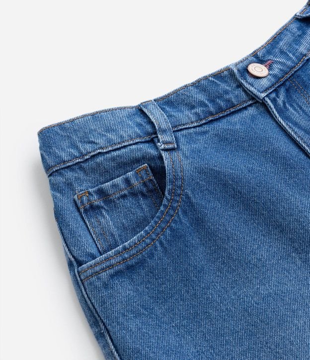 Pantalón Wide Leg Infantil en Jeans con Bolsillos - Talle 5 a 14 años 7