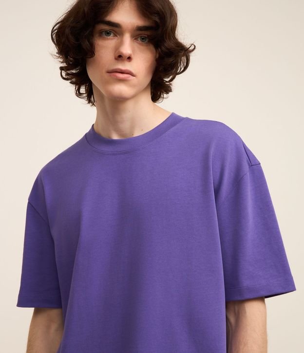 Remera Relaxed en Algodón con Efecto Grueso 4