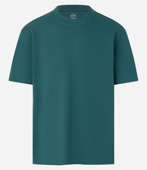 Remera Relaxed en Algodón con Efecto Grueso 5