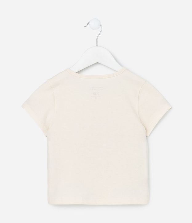 Blusa Infantil con Estampa Gatito y Flor - Talle 1 a 5 años 3