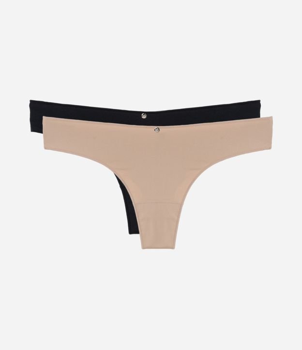 Kit 02 Bombachas Bikini en Microfibra con Hilo Doble