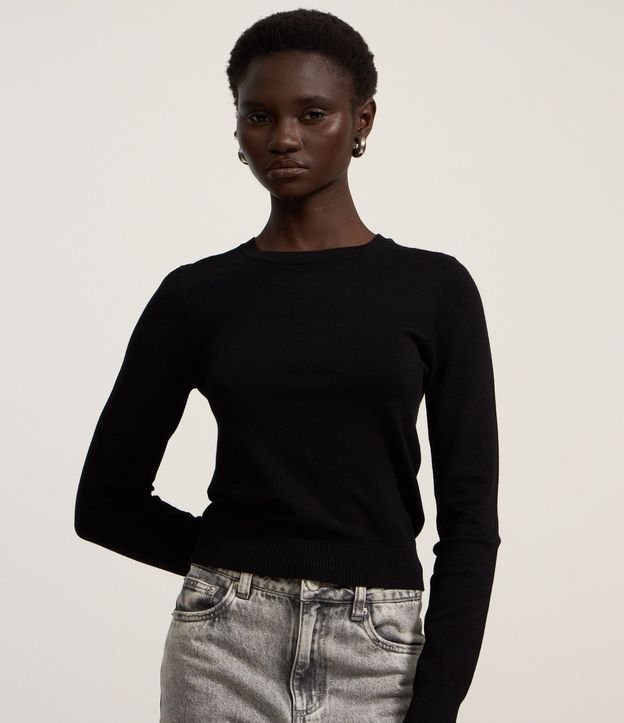 Blusa en Punto con Puño Bajo 3