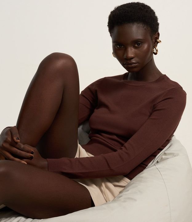 Blusa en Punto con Puño Bajo 1