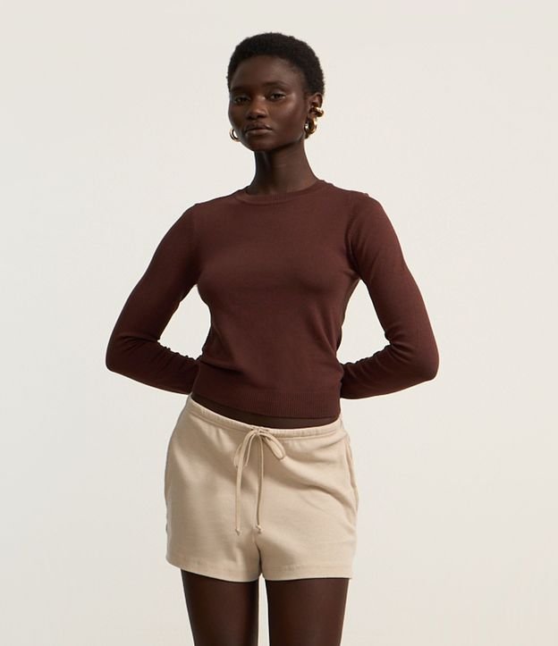 Blusa en Punto con Puño Bajo 4