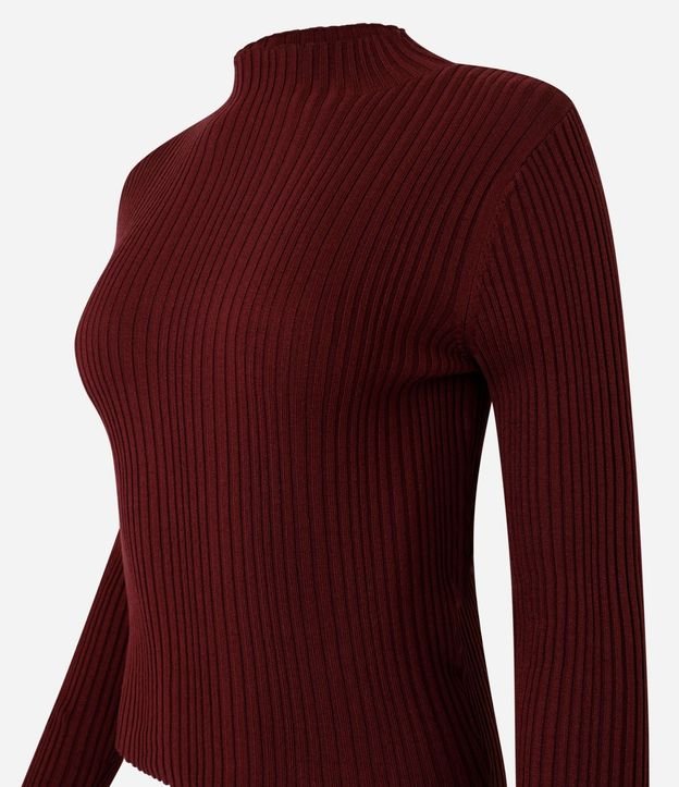 Blusa en Punto con Cuello Alto 6