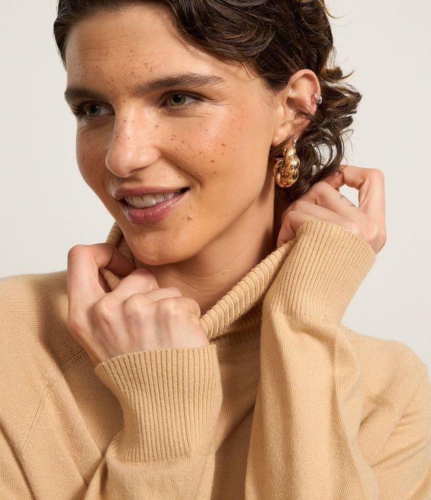 Blusa de Punto con Cuello Alto 4