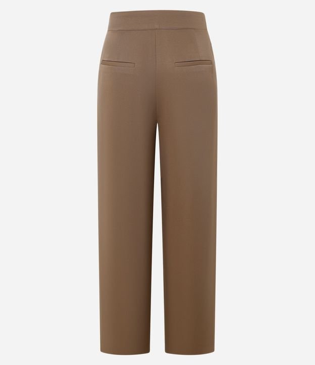Pantalón Wide Leg Sastrería Tiro Alto con Botones Dobles 6
