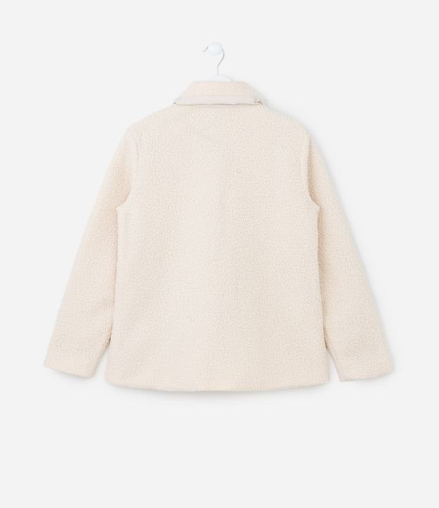 Campera Alargada Infantil en Sherpa - Talle 5 a 14 años 3