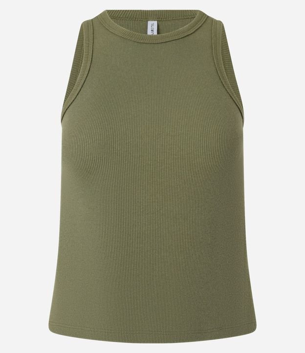 Blusa Musculosa Básica en Rib con Ligera Textura 5