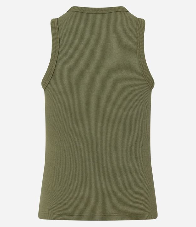 Blusa Musculosa Básica en Rib con Ligera Textura 7