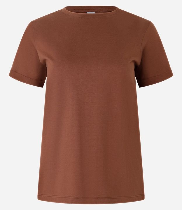 Remera en Media Malla con Manga Corta Doblada 5