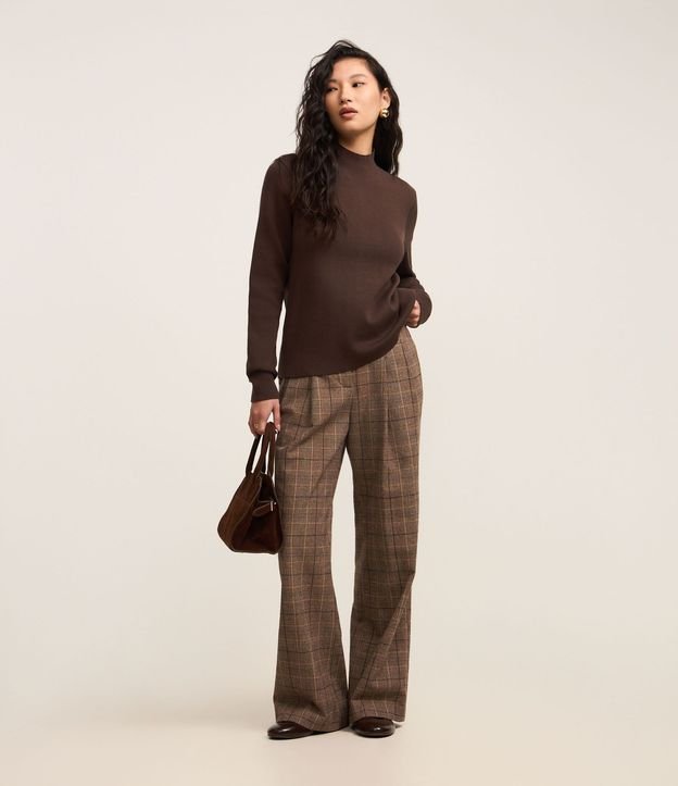 Blusa de Punto con Cuello Alto 2