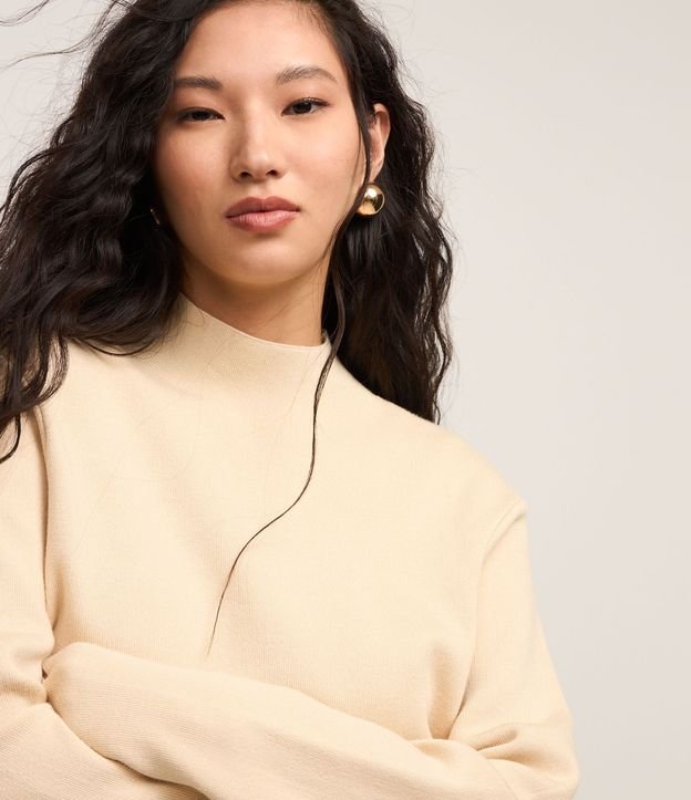 Blusa de Punto con Cuello Alto 4