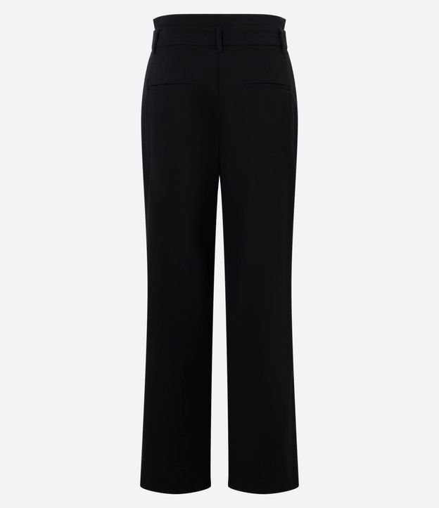 Pantalón Wide Leg Sastrería con Cinturón en PU 6