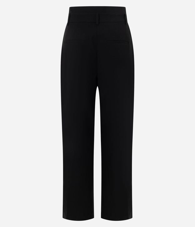 Pantalón Wide Leg Sastrería con Cinturón en PU 7