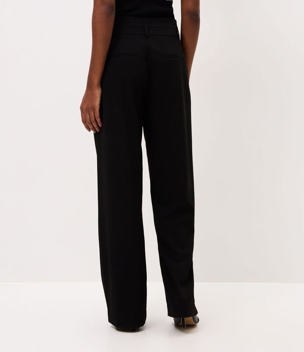 Pantalón Wide Leg Sastrería con Cinturón en PU 5