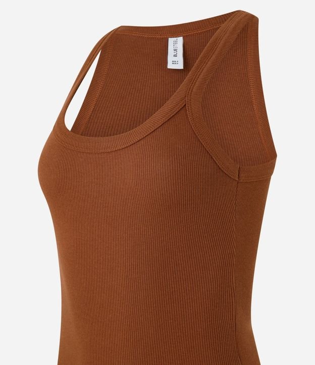 Blusa Musculosa en Rib con Textura Acanalada 6