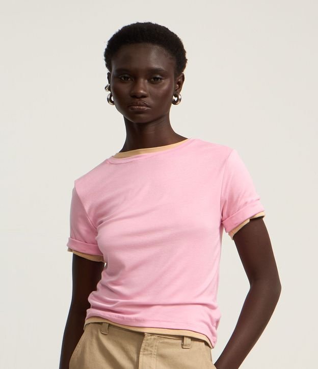 Blusa Básica en Viscosa con Manga Dobrada 3