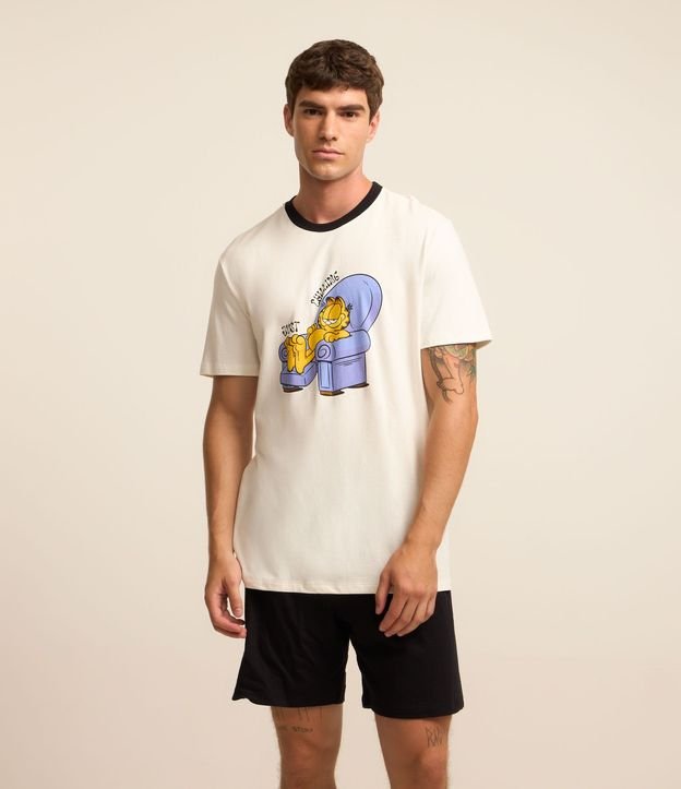 Pijama corto en Algodón con Estampa Garfield