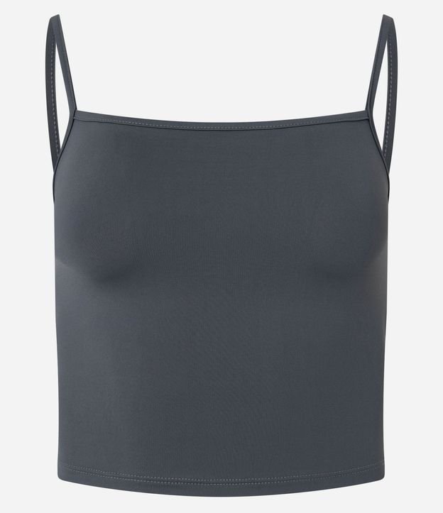 Top Cropped de Poliamida con Breteles Finos 4
